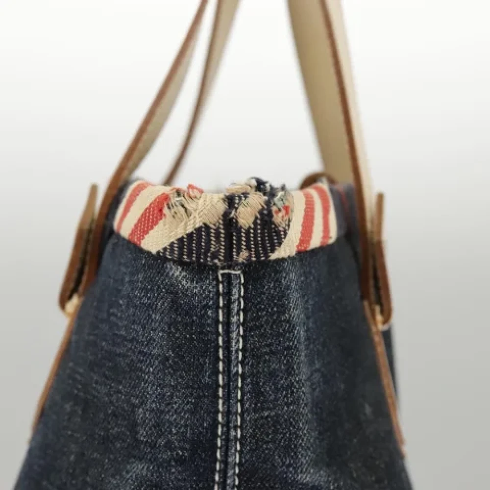 Burberry Vintage Pre-owned Canvas handbags Blue Dames