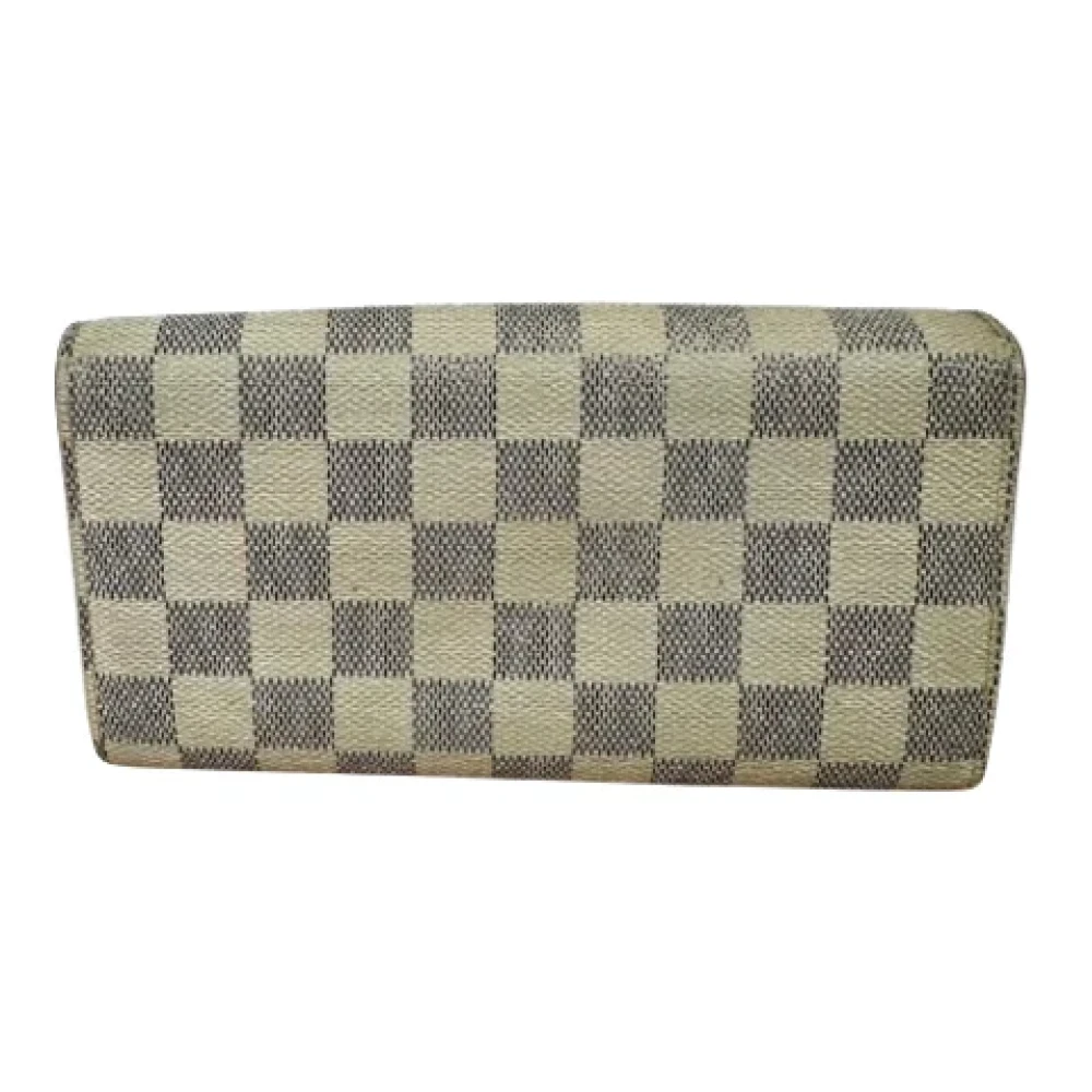 Louis Vuitton Vintage Pre-owned Canvas wallets White Dames