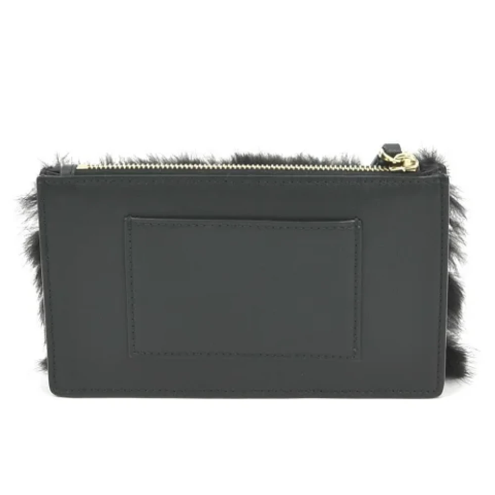 Valentino Vintage Pre-owned Fur clutches Black Dames