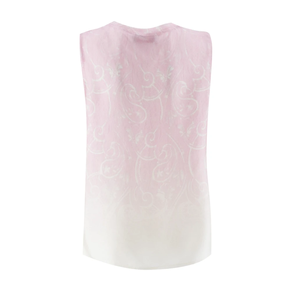 Ermanno Scervino Lichtgewicht Viscose Tank Top Pink Dames