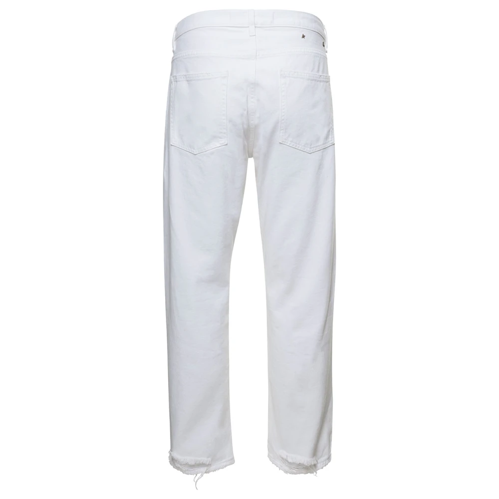 Golden Goose White Skate Dyed Bull Denim Jeans White Heren