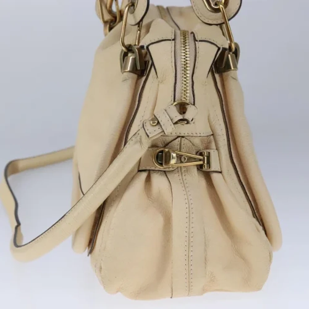 Chloé Pre-owned Leather handbags Beige Dames