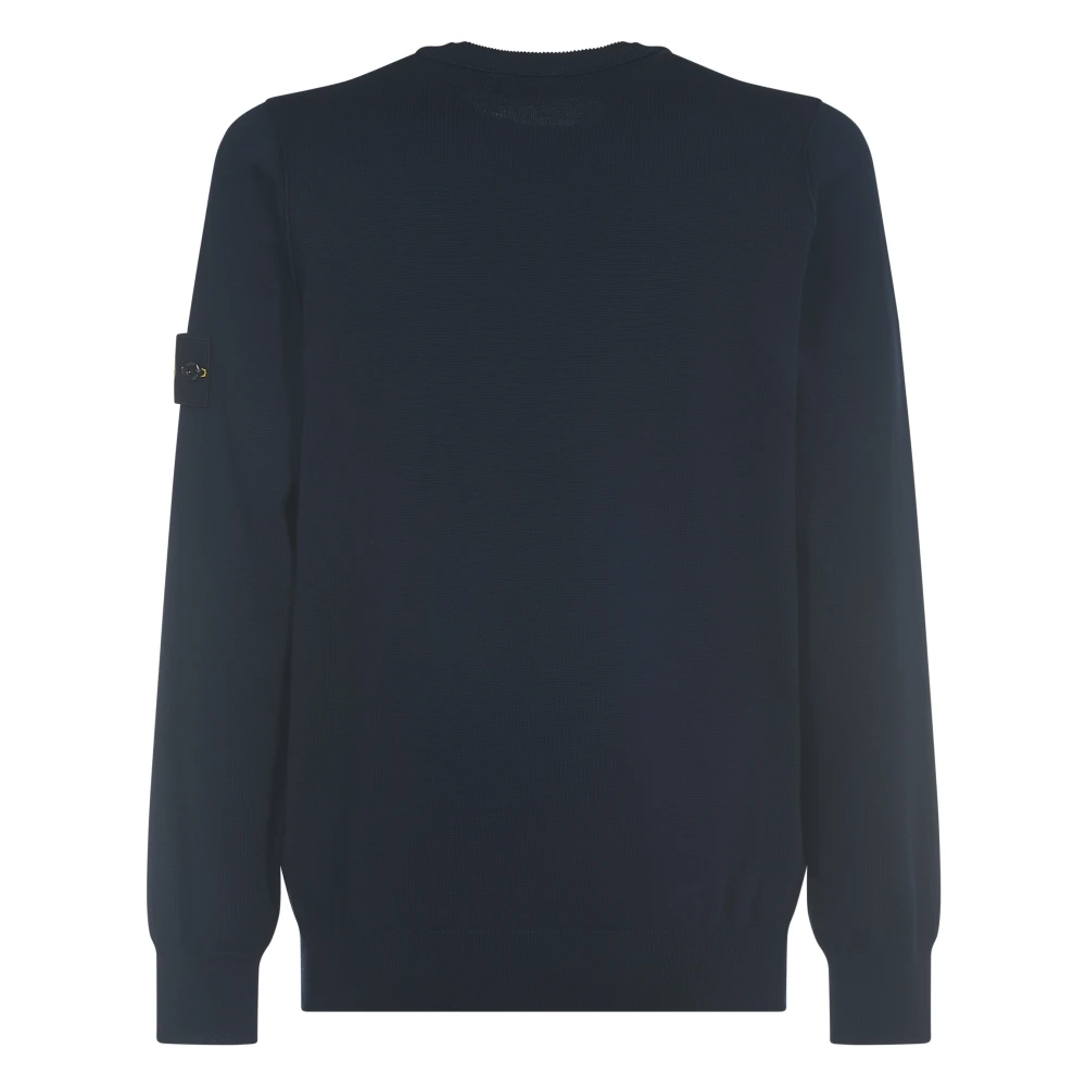 Stone Island Blauwe Sweaters voor Mannen Blue Heren