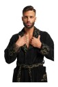 gouden-velours-jacquard-badjas