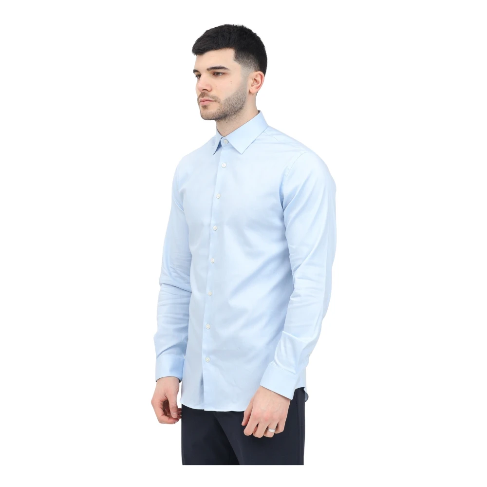 Selected Homme Blauw Overhemd Lange Mouw Casual Chic Blue Heren