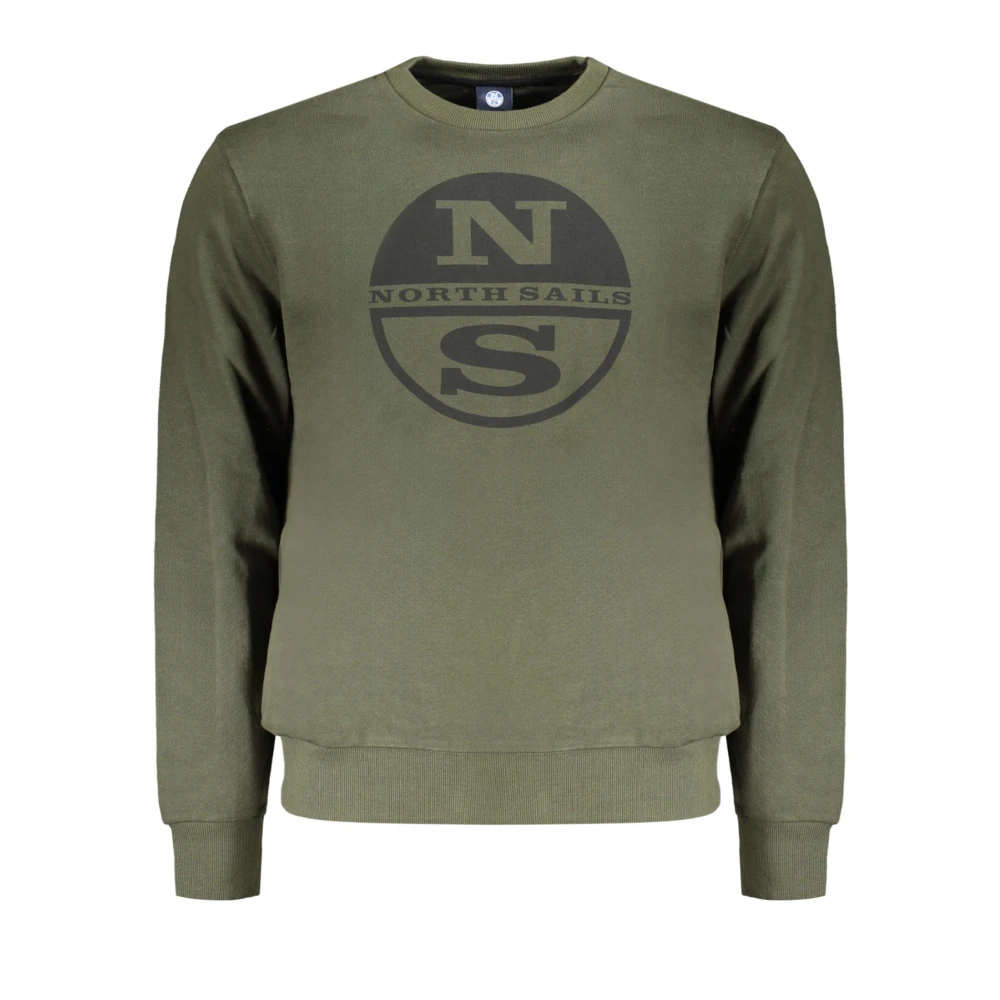 North Sails Groene Sweatshirt met Lange Mouwen en Print Green