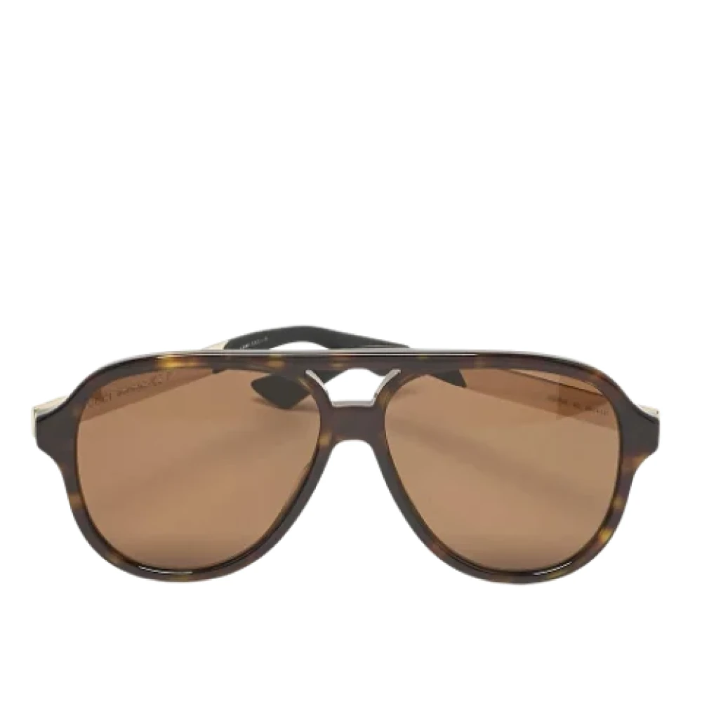 Gucci Vintage Pre-owned Acetate sunglasses Brown Dames