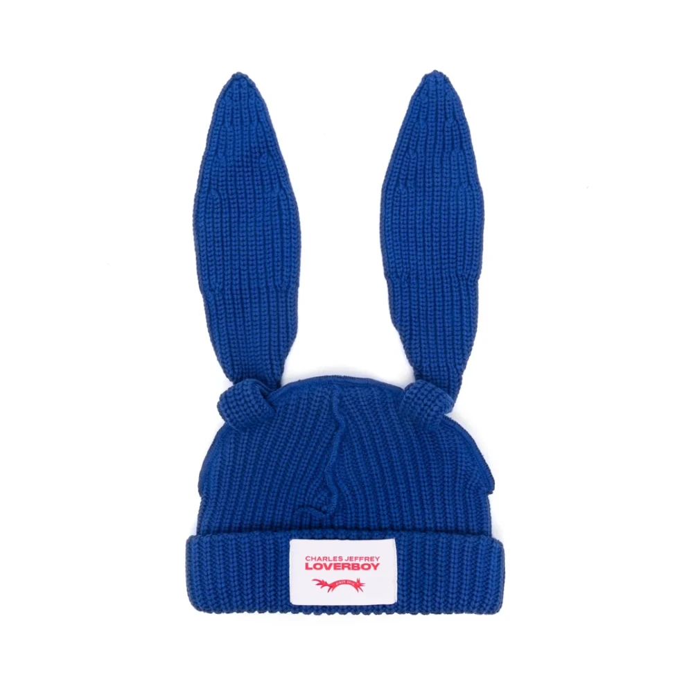 Loverboy by Charles Jeffrey Kobaltblauwe Logo Patch Hoed Blue Heren