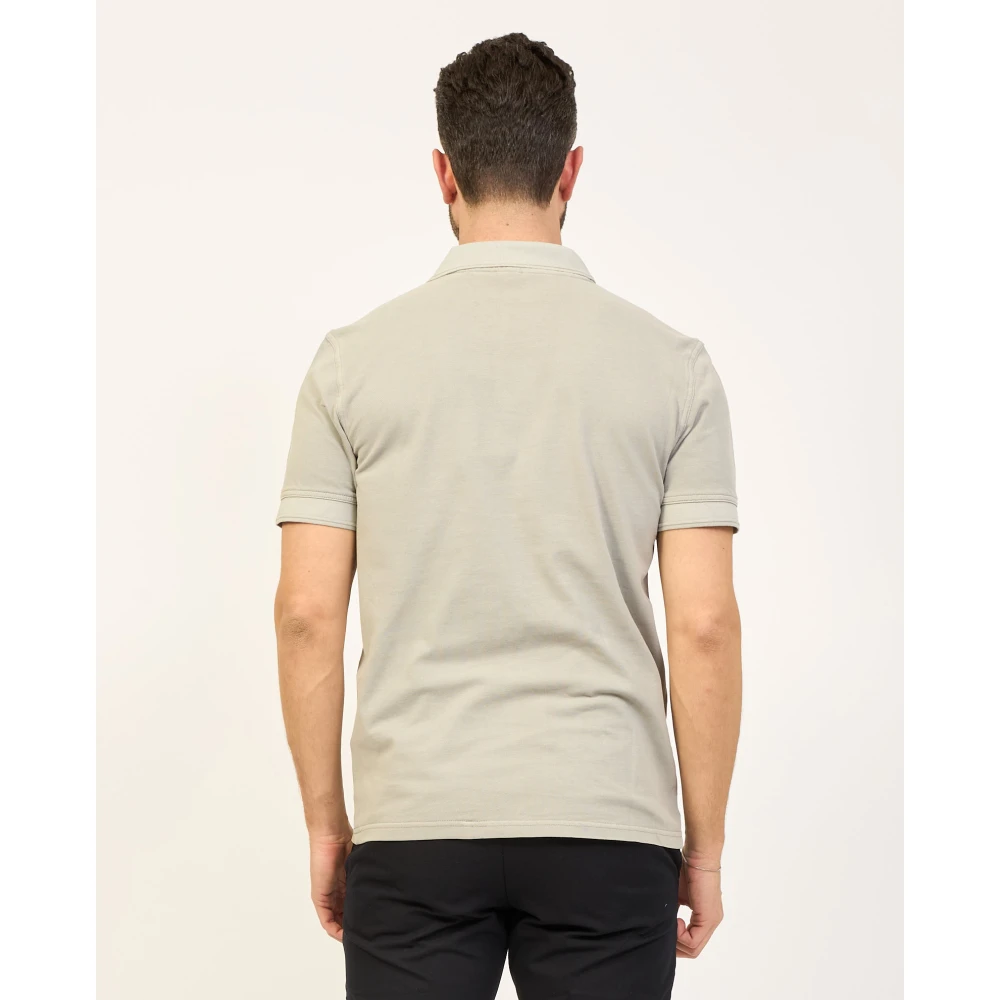 Boss Sportieve Polo Shirt in Grijs Piqué Gray Heren