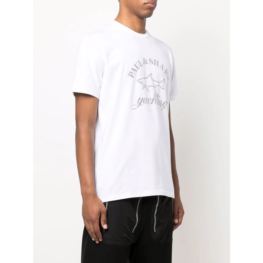 PAUL & SHARK T-Shirt VAN Katoen White Heren