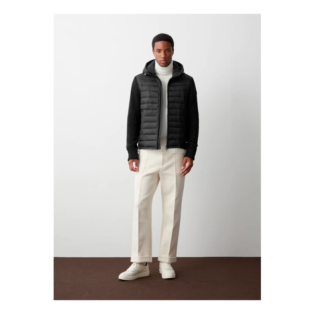 Colmar Zwarte Jassen met Ritssluiting en Capuchon Black Heren