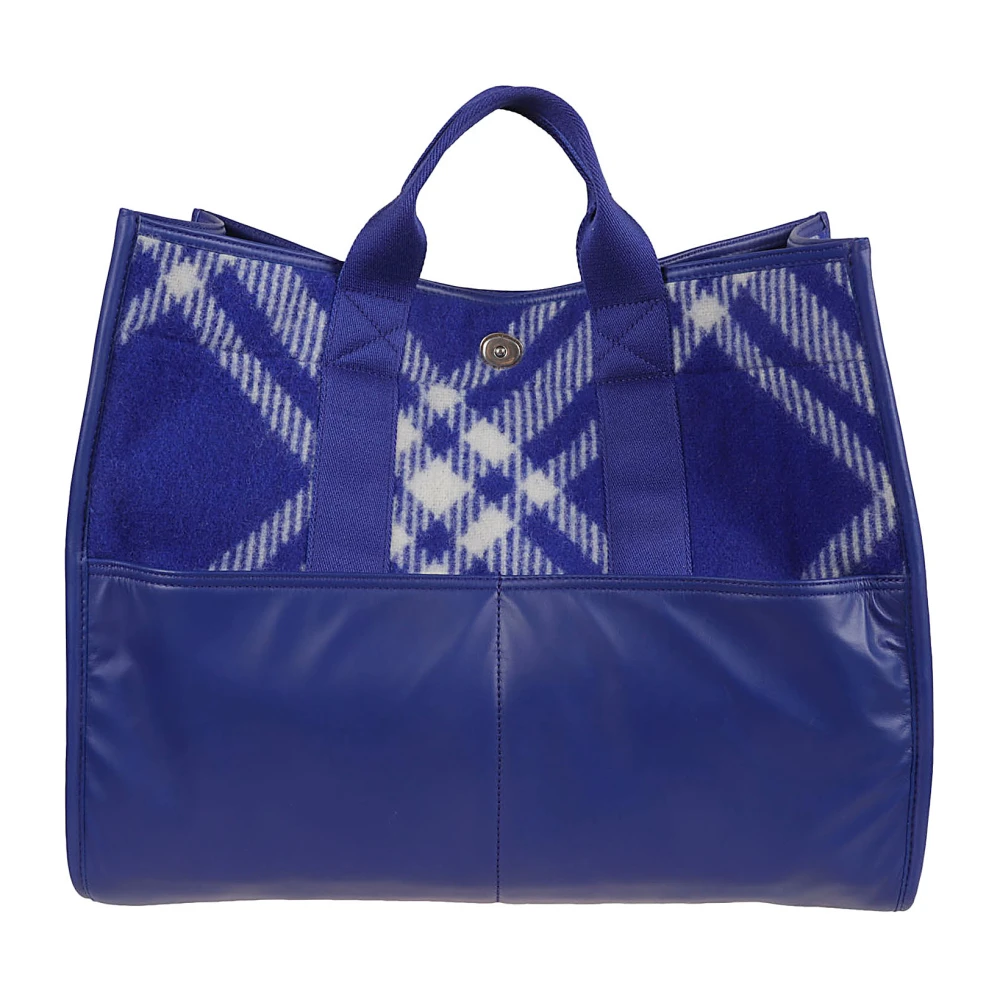 Burberry ML Pocket Tote Tas Blue Heren