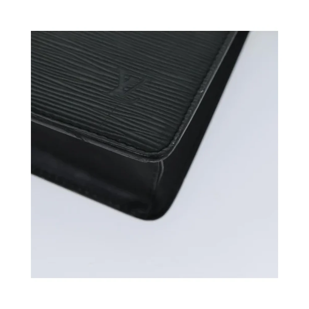 Louis Vuitton Vintage Pre-owned Leather clutches Black Dames