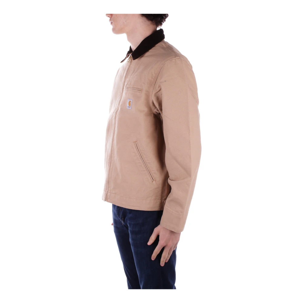 Carhartt WIP Voorlogo Ritsjas Biologisch Katoen Beige Heren