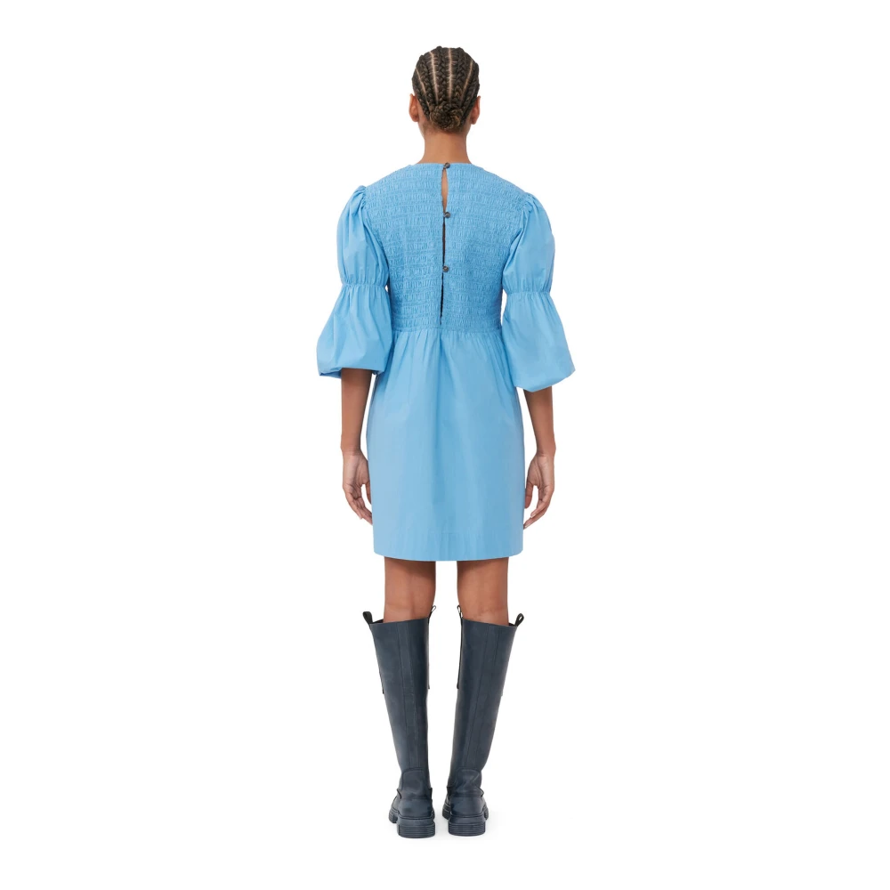 Ganni Short Dresses Blue Dames