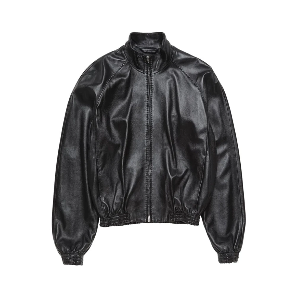 Acne Studios Leather Jacket - Male - Leather Jackets - Black - L - Jackets