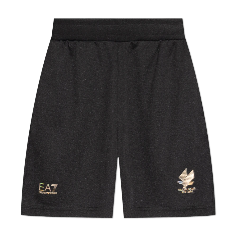 Emporio Armani Ea7 Uomo Nero Pantaloncini, Xl, New,