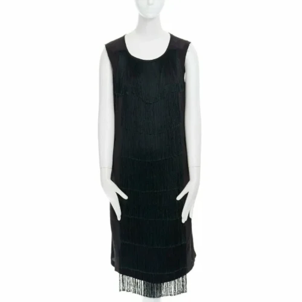 Dries van Noten Pre-owned Silk dresses Black Dames