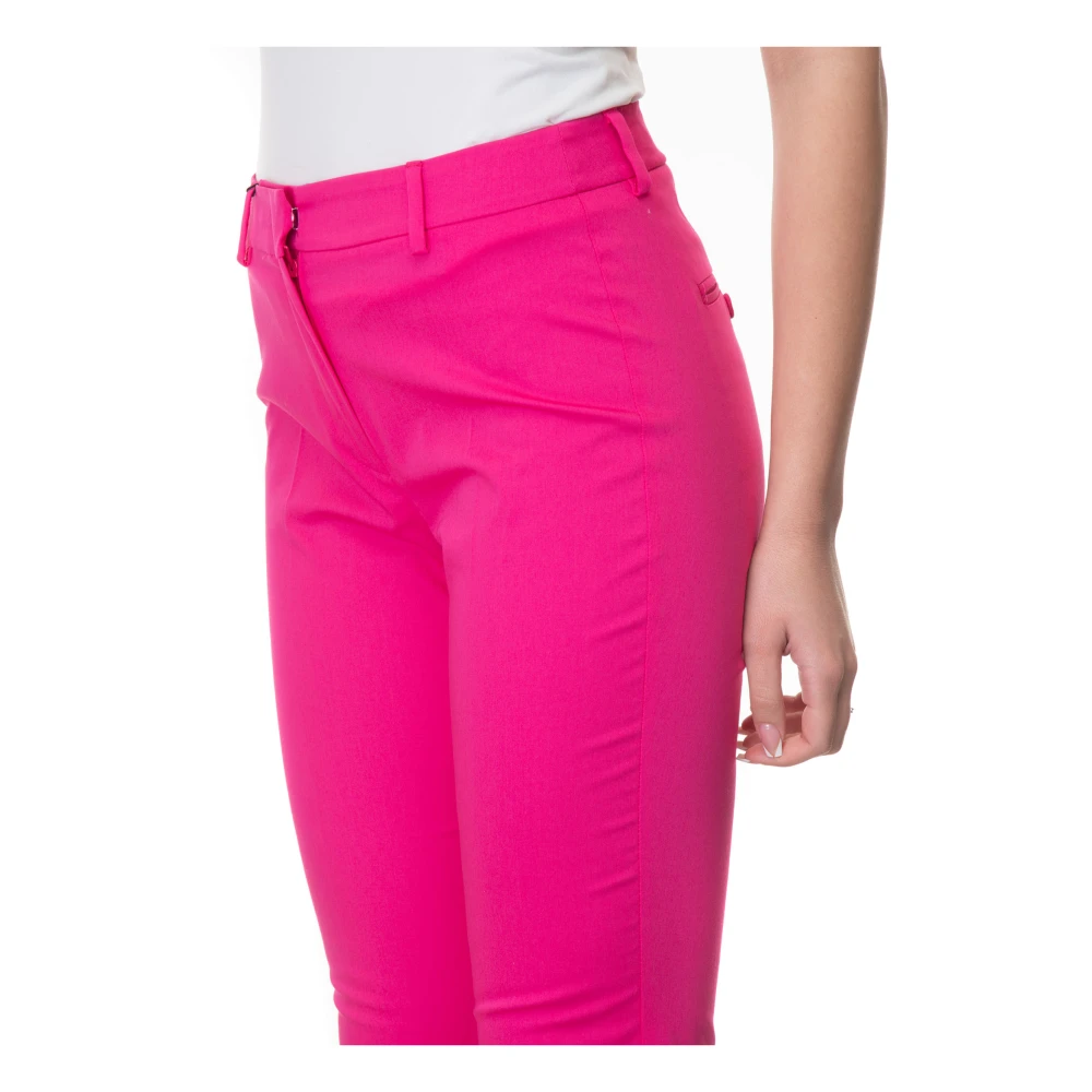Max Mara Weekend Stretchy cropped chino broek Pink Dames