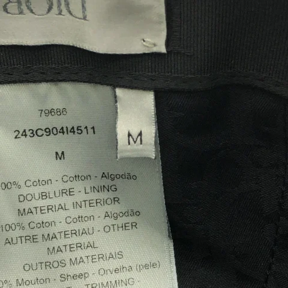 Dior Vintage Pre-owned Cotton hats Black Dames