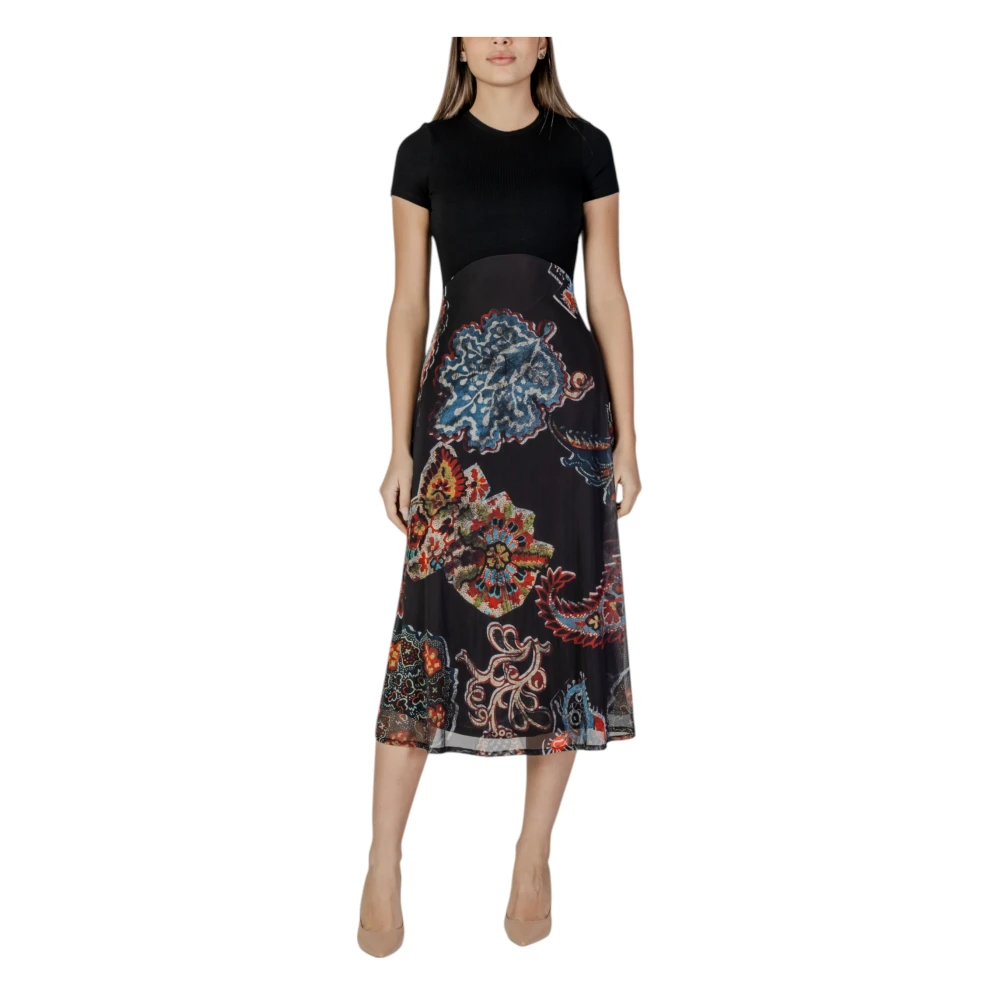 Desigual Women's Multicolor Long Dresses Collection For Medium