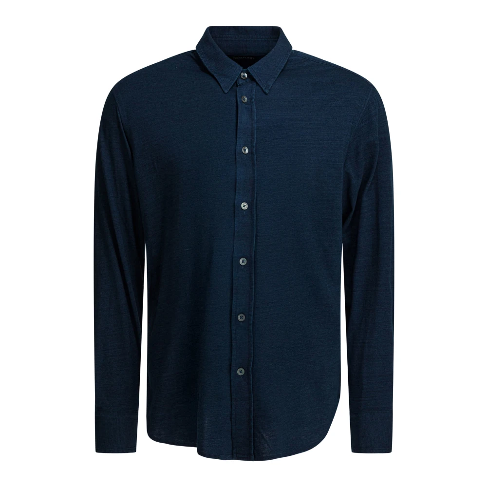 Tom Ford Men's Indigo Cotton Shirt