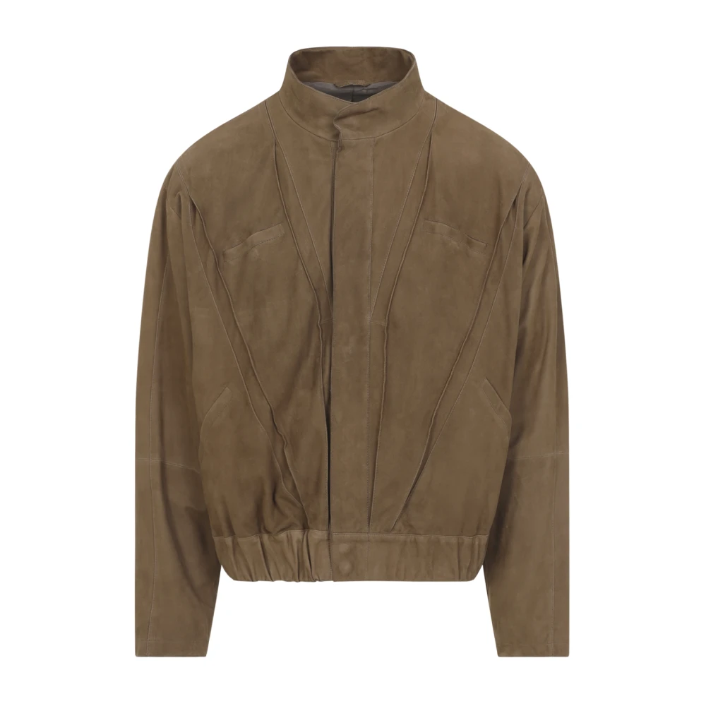 Giorgio Armani Men's Brown Suede-Lambskin Jacket