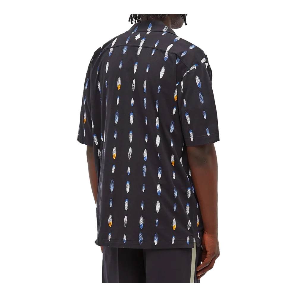 Marcelo Burlon Italiaans Katoenen Overhemd met Knoopsluiting Black Heren