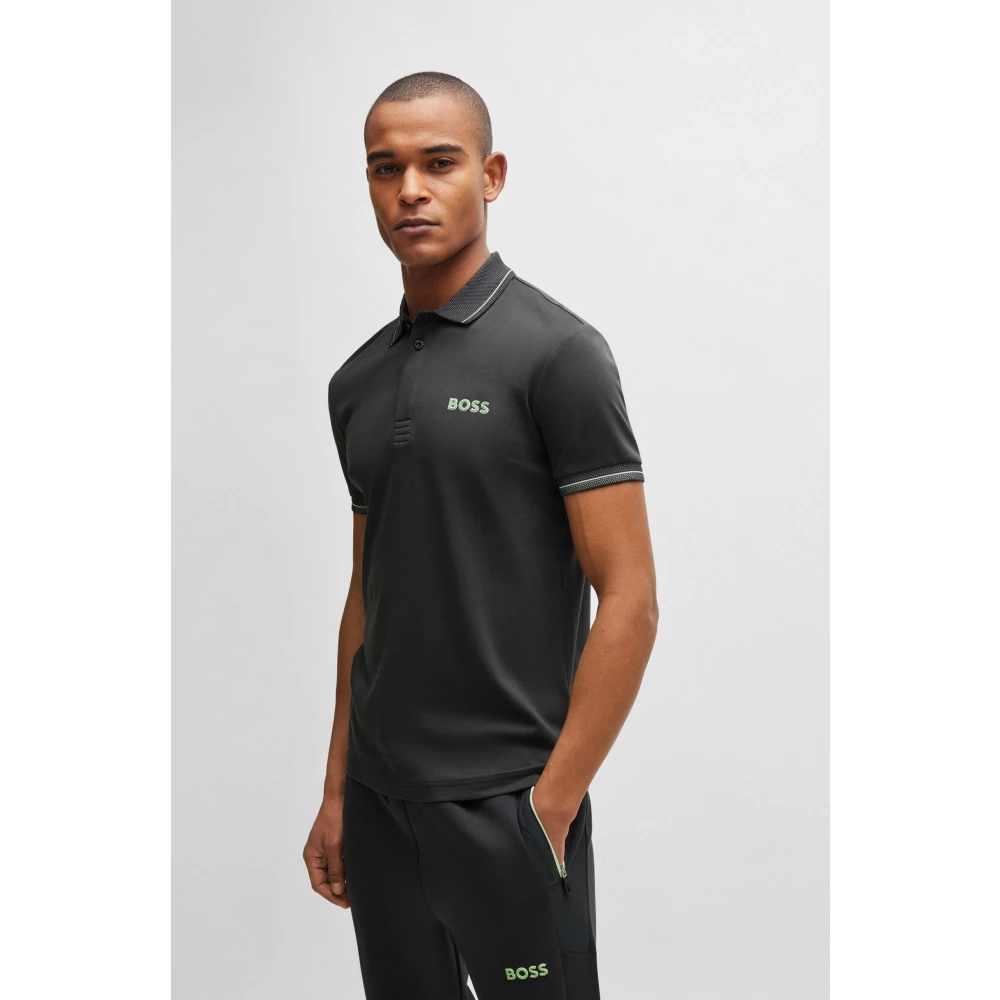Boss Slim Fit Polo Shirt Gray Heren