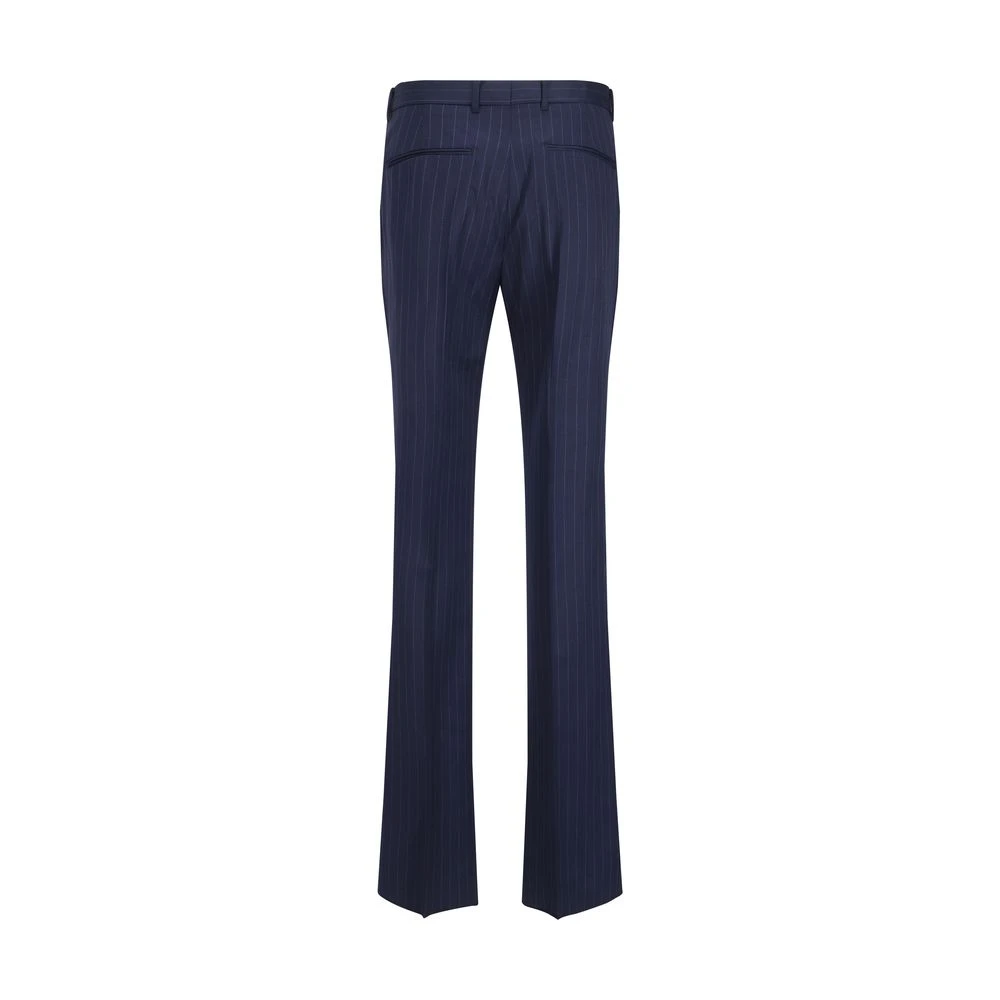 Givenchy Gestreepte wollen broek Blue Heren