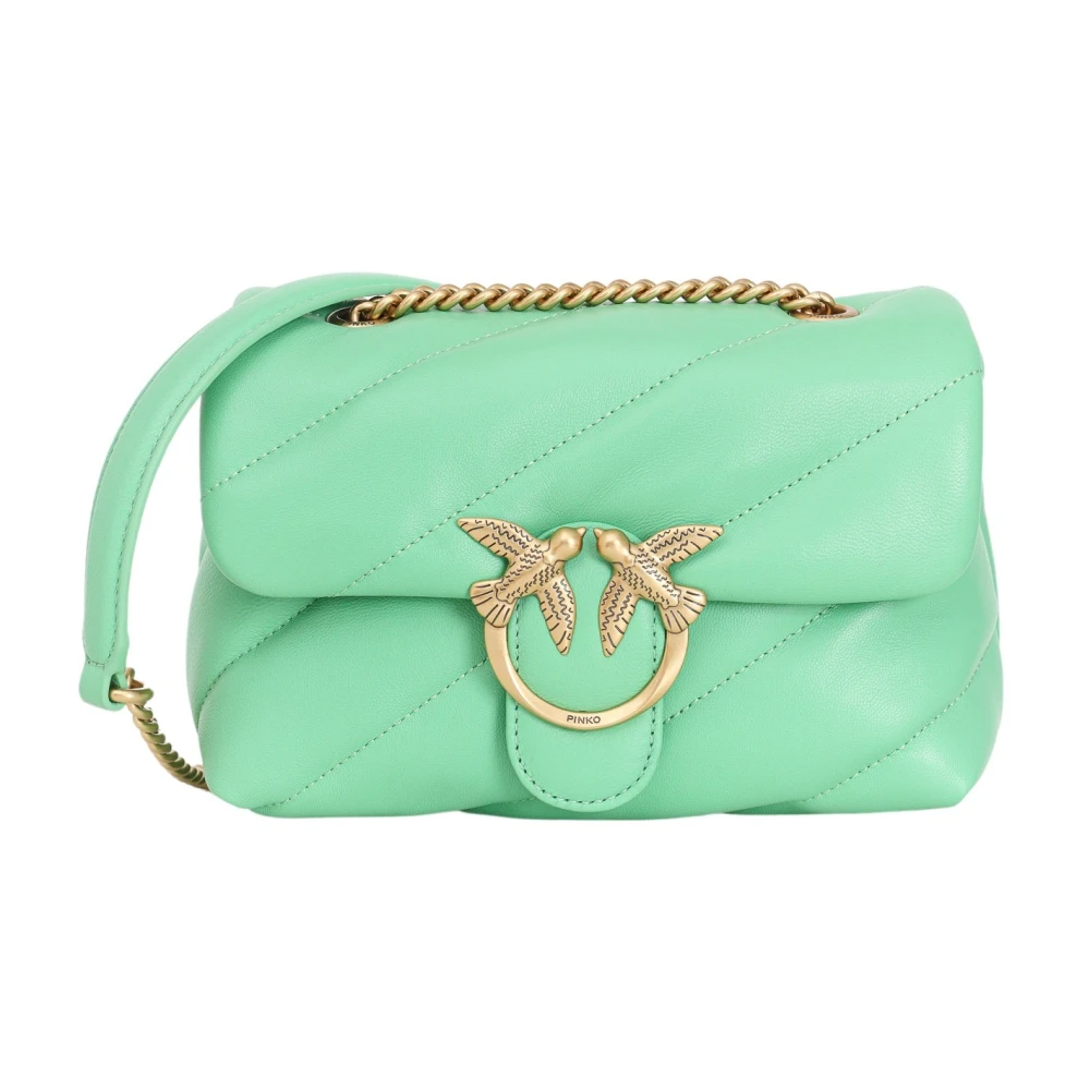 Pinko Mintgroene Mini Love Bag Puff Green Dames