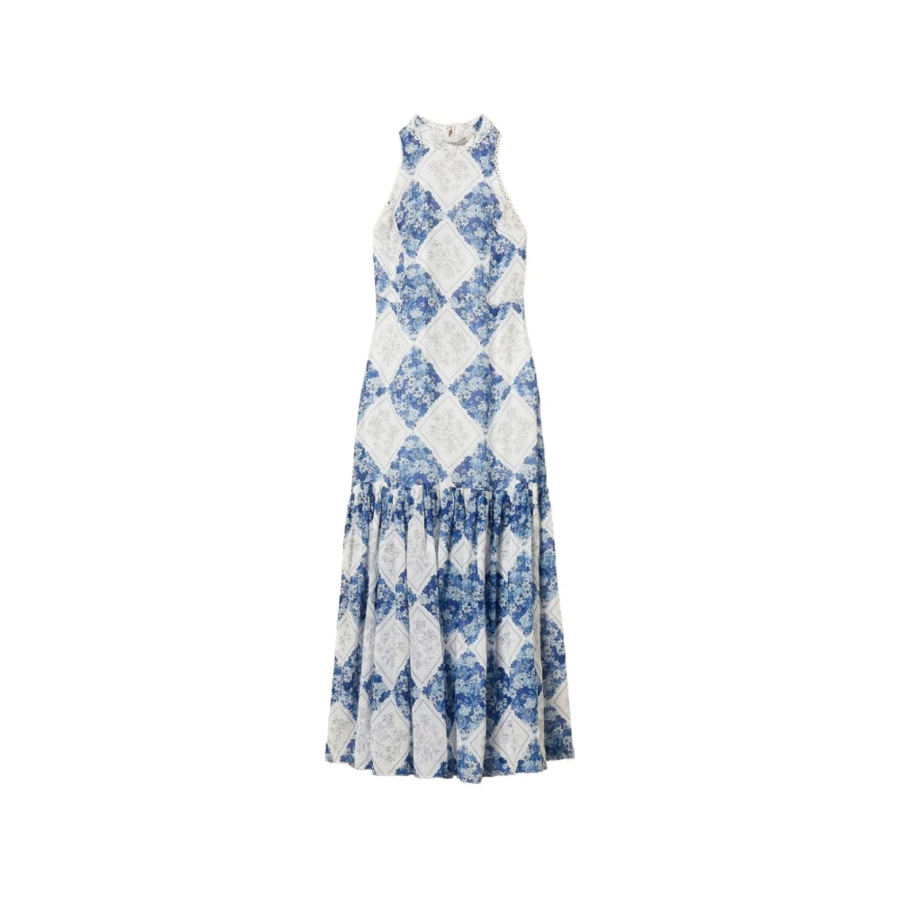Twinset Women's Multicolor Midi Dresses, M, Floral Print Long Dress