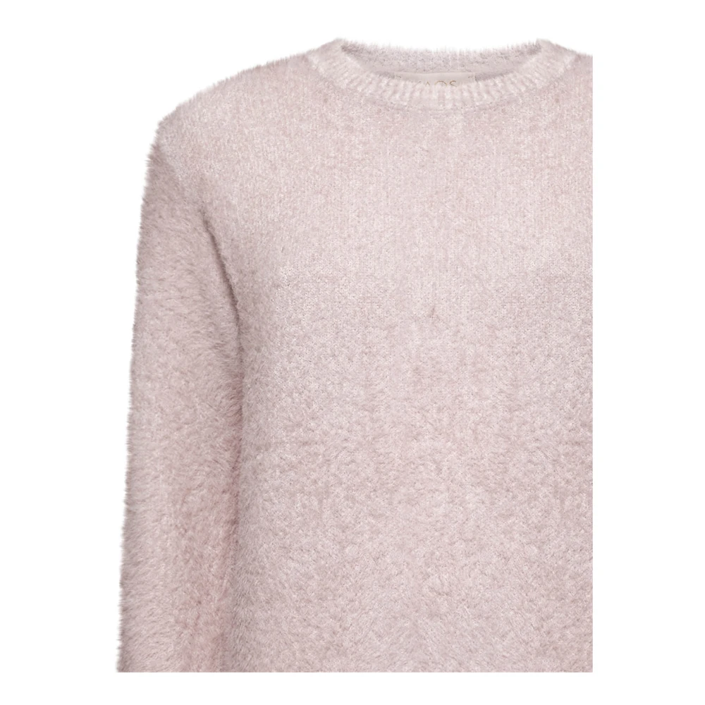 Kaos Denim Multi-Waistband Sweater Pink Dames