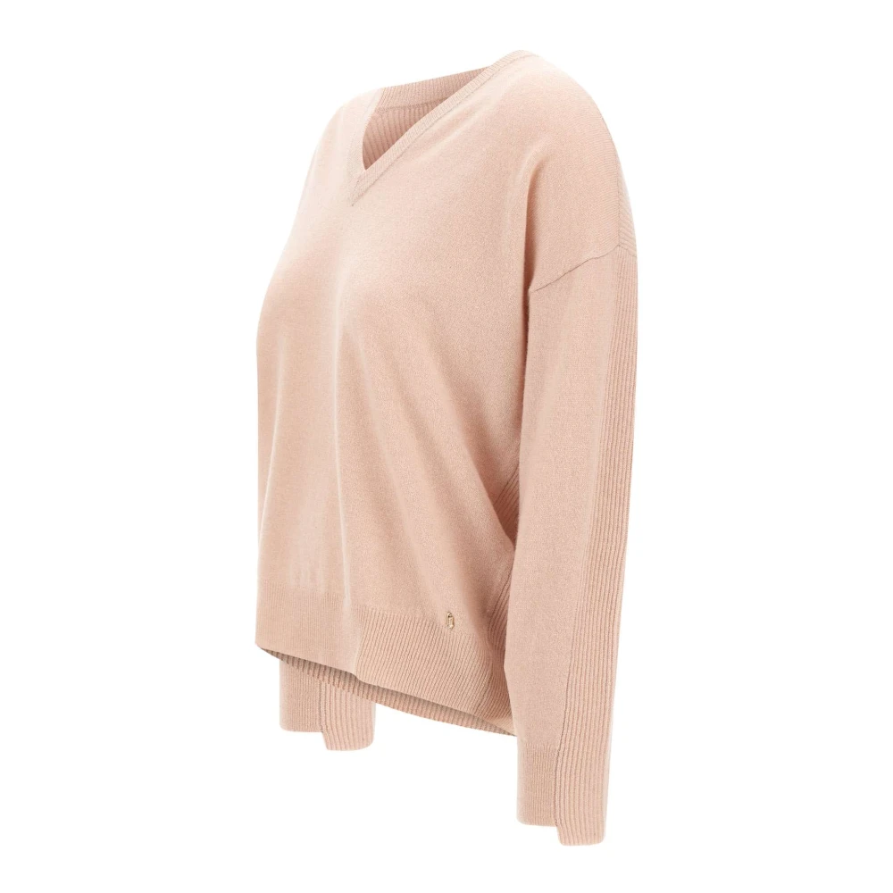 Liu Jo Roze Wol Kasjmier Trui Pink Dames