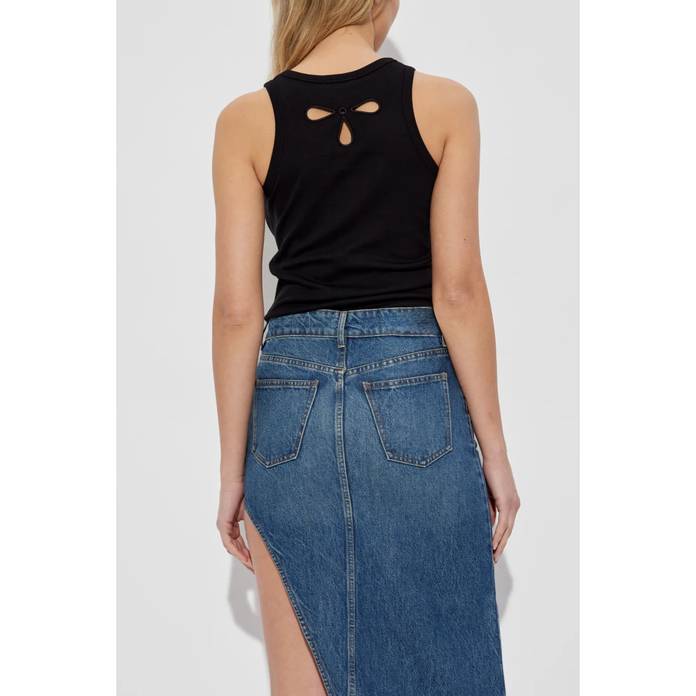 Coperni Top met kantpatroon Black Dames