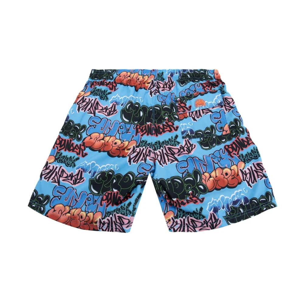 Sundek Heren Zwemshorts met Vetersluiting Multicolor Heren