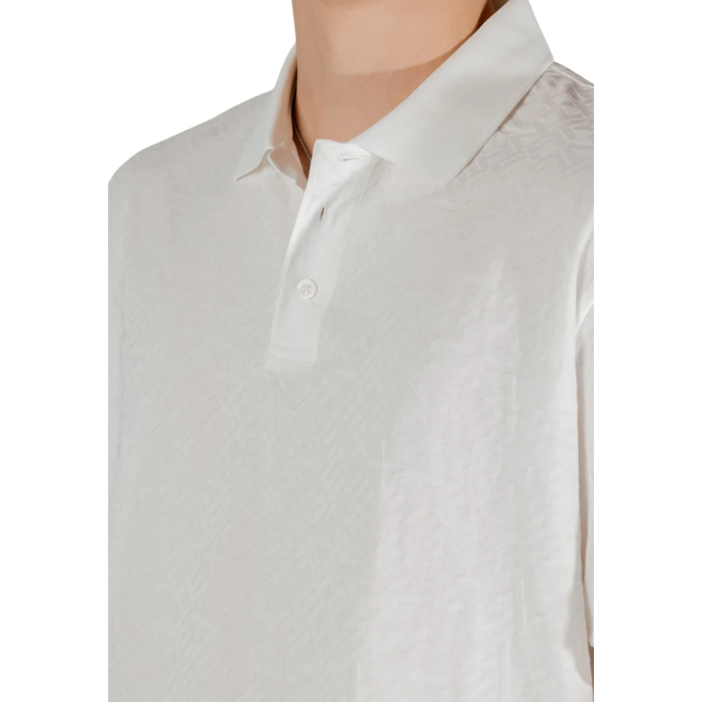 Armani Exchange Korte Mouw Polo Lente Zomer Collectie White Heren