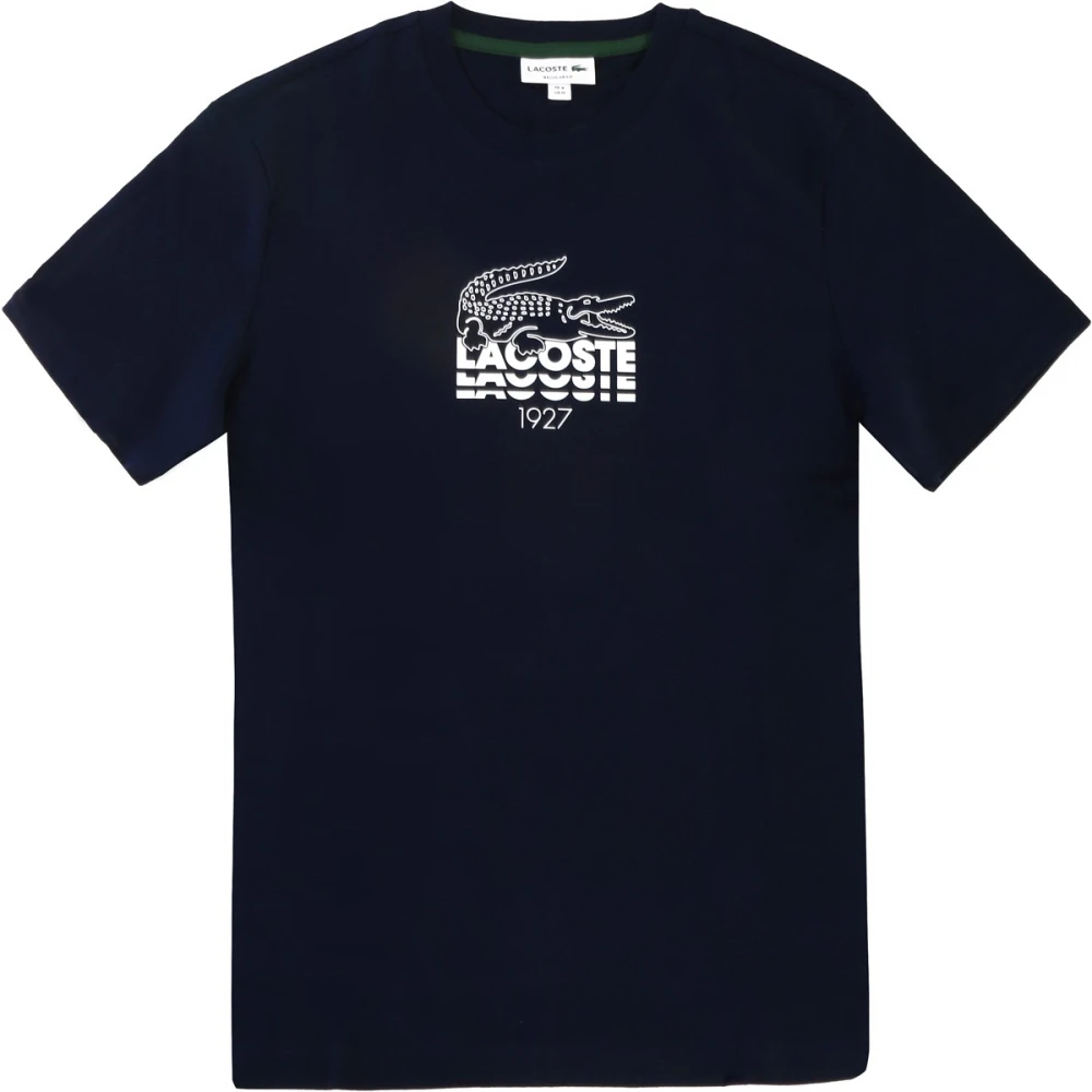 Lacoste Blauwe T-shirts en Polos Blue Heren