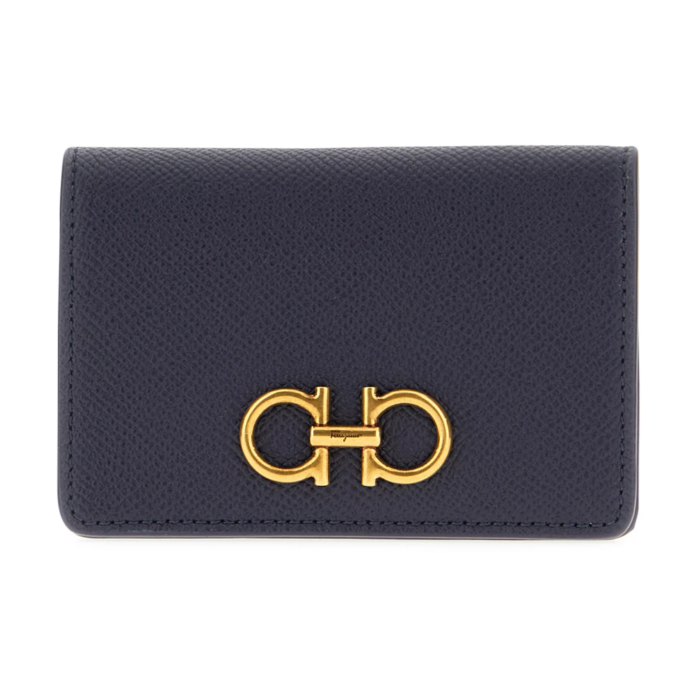 Salvatore Ferragamo Chic Wallet for Men and Women Blue, Dam