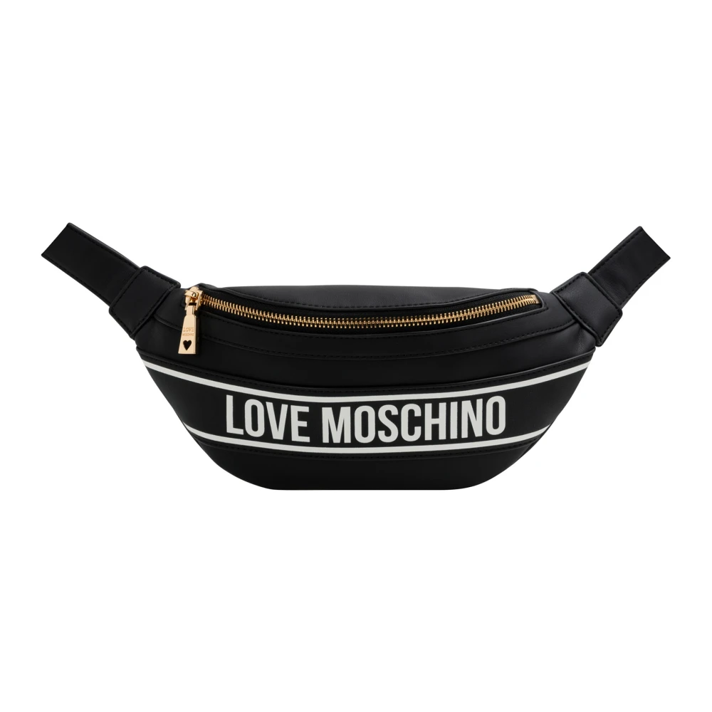 Love Moschino Riemtas met Verstelbare Band Sluiting: rits Patroon: effen Details: logo binnenzakken Hoogte: 11 0 cm Breedte: 30 5 cm Diepte: 7 0 cm Black Dames