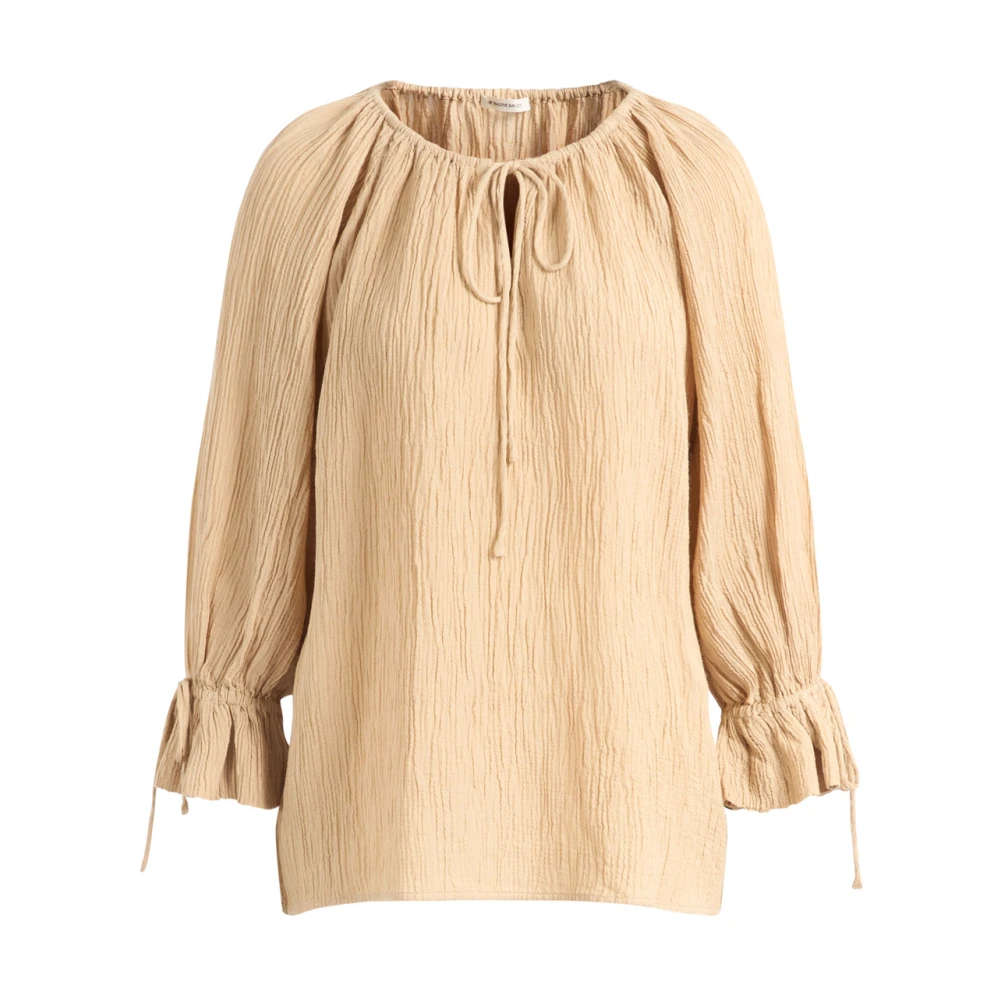 By Malene Birger Women's Beige Blouses, Xs, Rose Weave Blouse