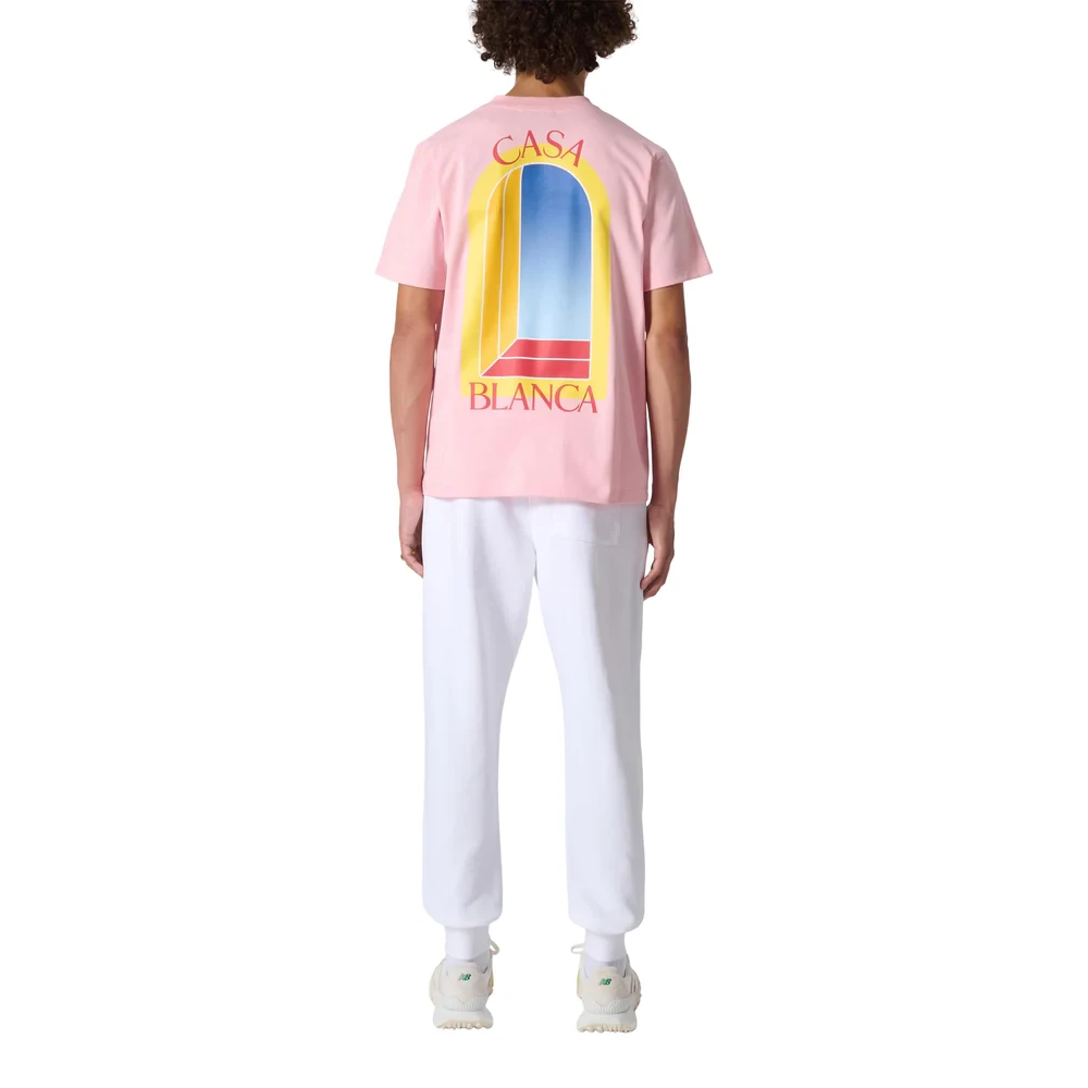 Casablanca LArche De Jour T-Shirt Pink Heren
