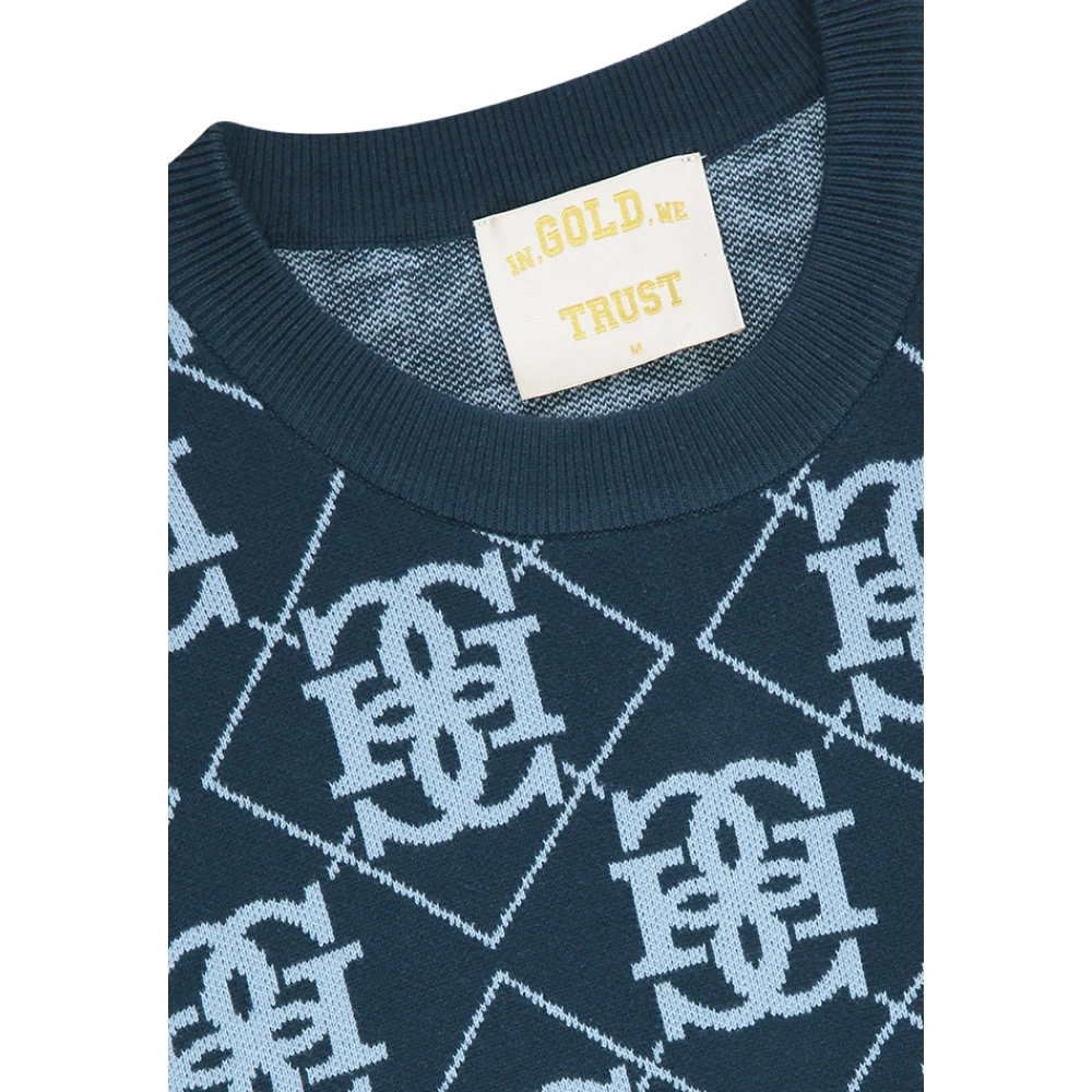 In Gold We Trust Goetsch Gebreide kleding Blue Heren