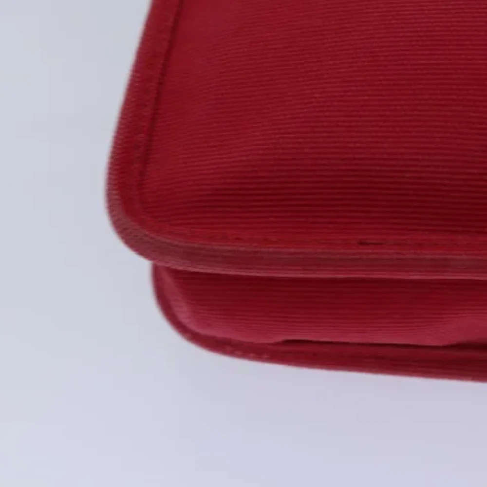 Prada Vintage Pre-owned Canvas prada-bags Red Dames