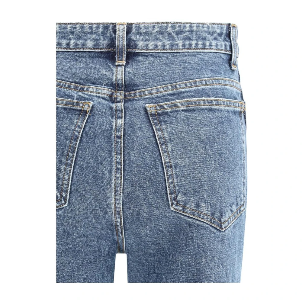Khaite Hoge Taille Skinny Jeans met Riemlussen Blue Dames