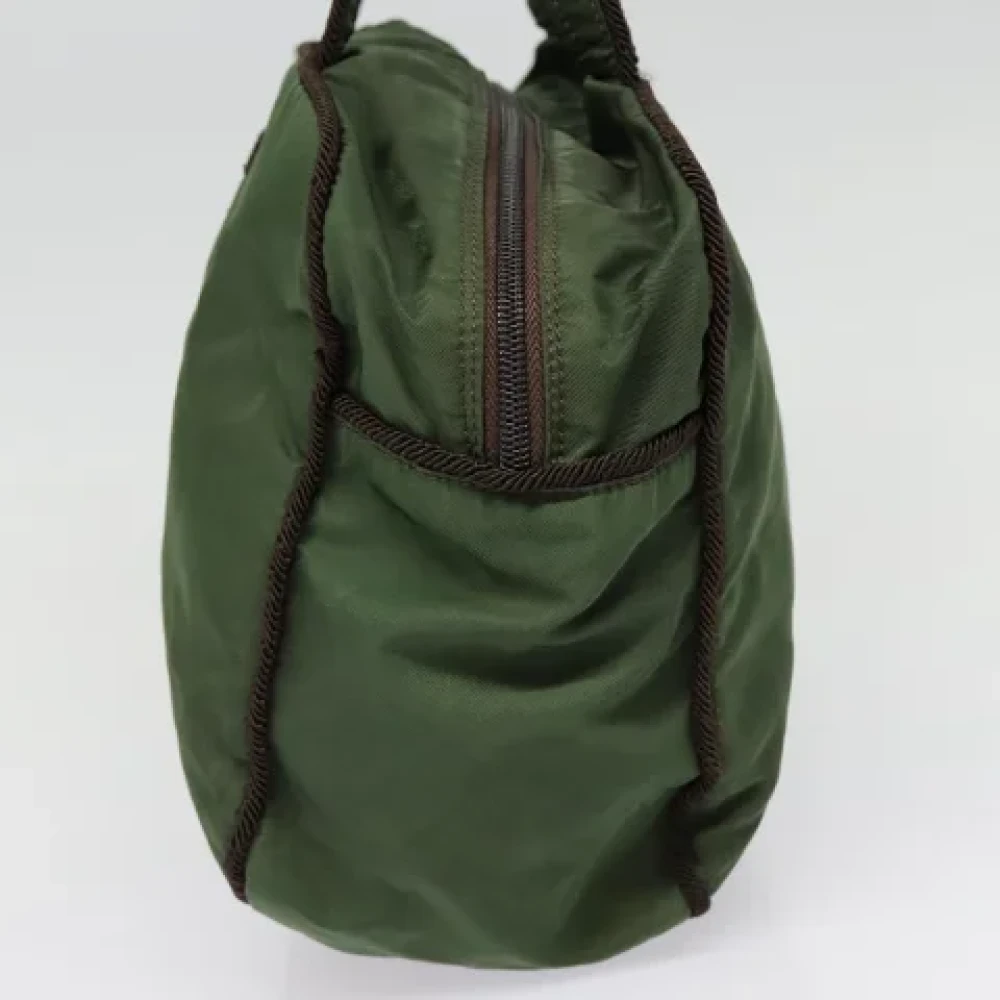 Prada Vintage Pre-owned Fabric prada-bags Green Dames