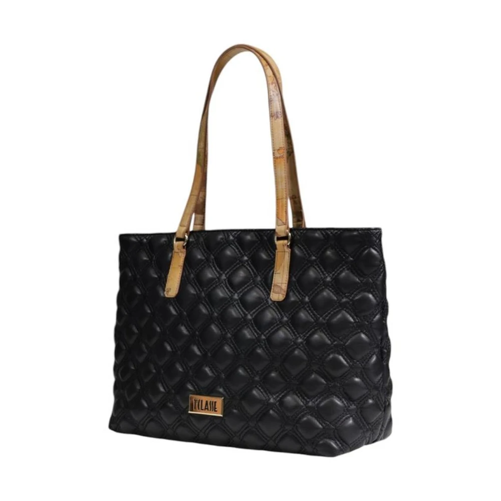 Alviero Martini 1a Classe Polyethyleen Handtas met Polyurethaan Samenstelling Black Dames