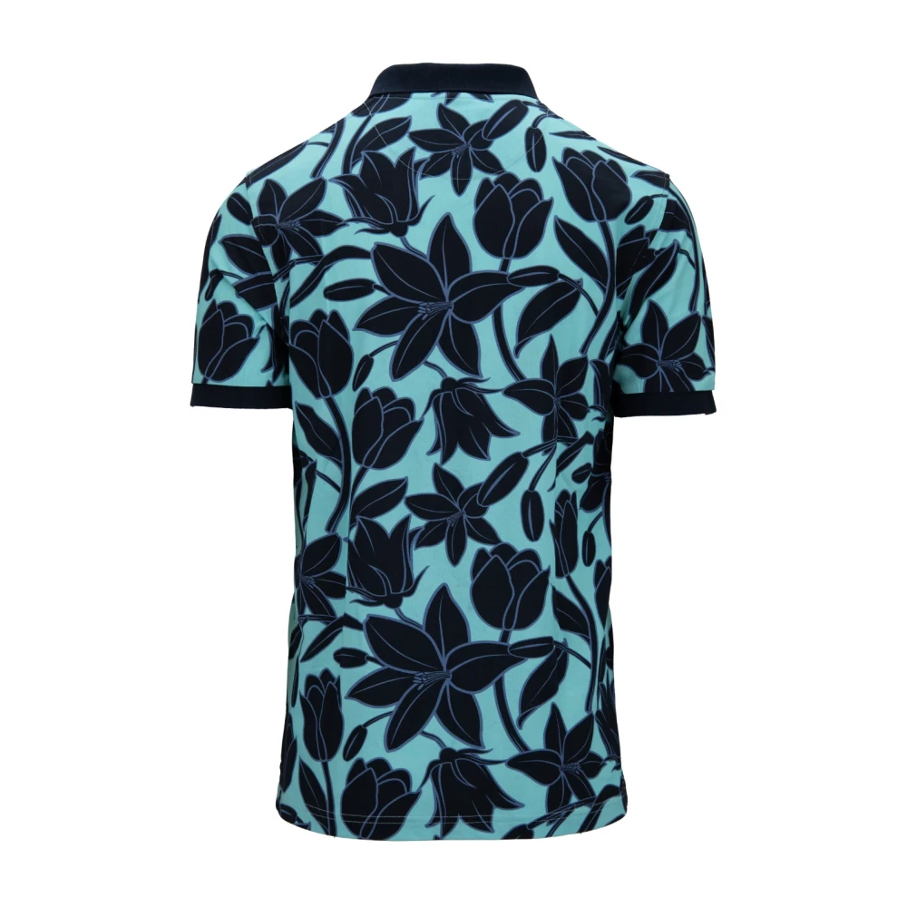 Sun68 Heren Bloemen Polo Shirt Multicolor Heren