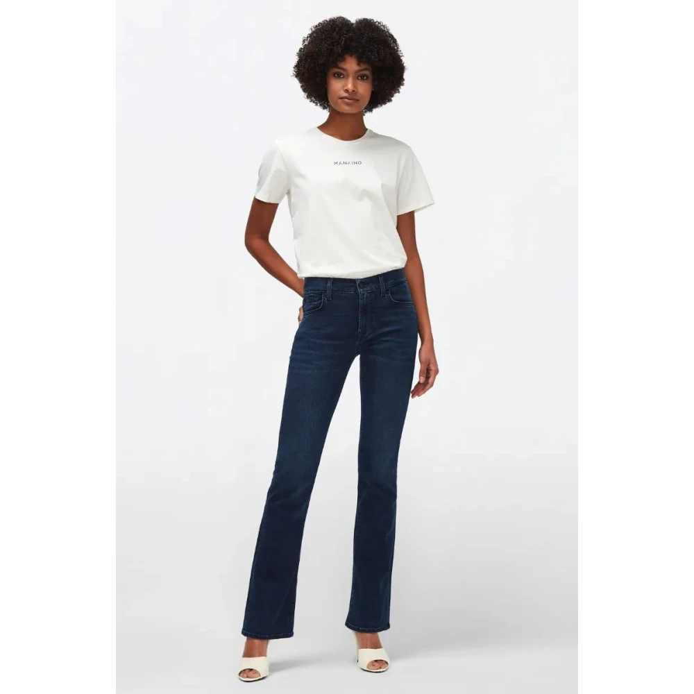 7 For All Mankind Jeans Bootcut Blue Dames