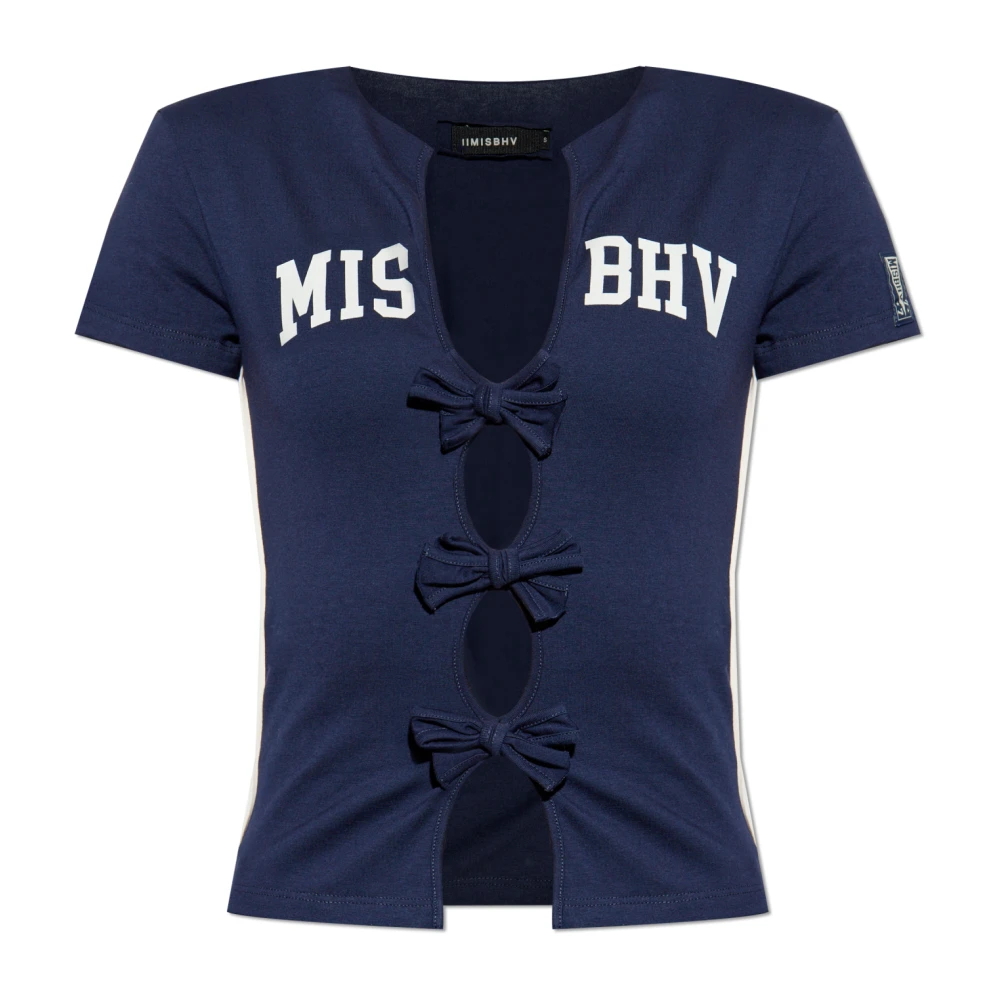 Misbhv Top met logo Blue Dames